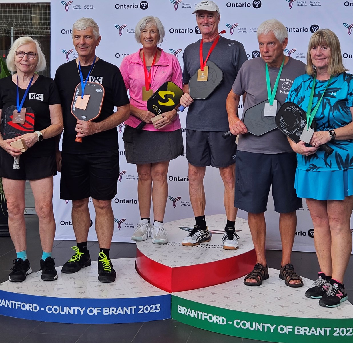 Local pickleball players strike gold at Ontario 55+ Summer Games