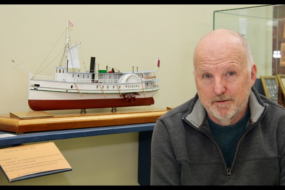 Author Douglas Hunter is writing a book about the mysterious and controversial sinking of the Waubuno on Georgian Bay.