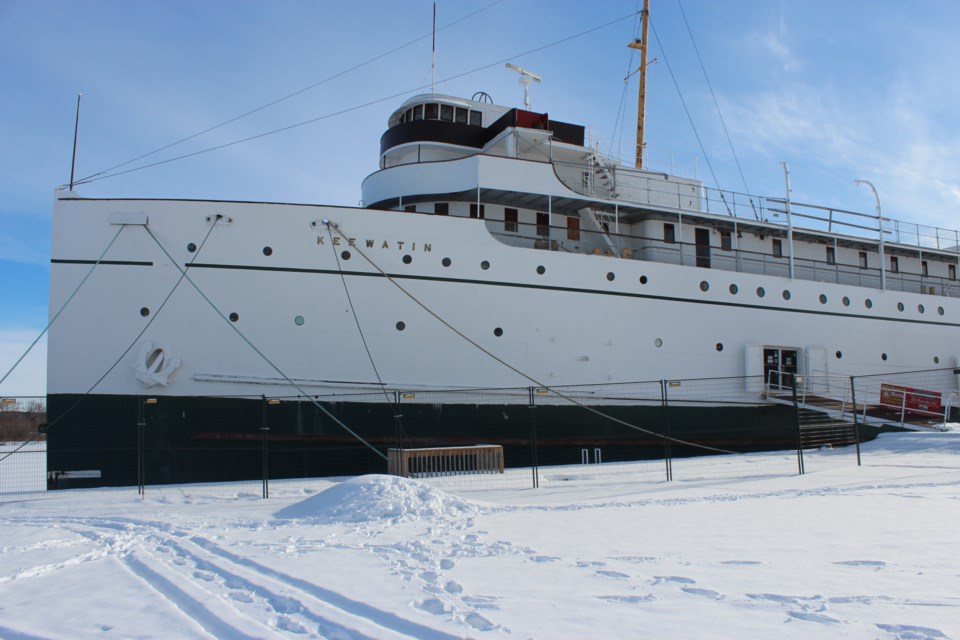 The SS Keewatin wintering at its home berth.