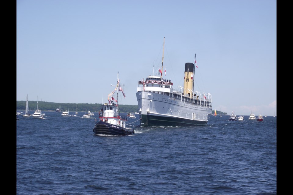 The SS Keewatin arrived with great fanfare upon its return to Georgian Bay in 2012.
