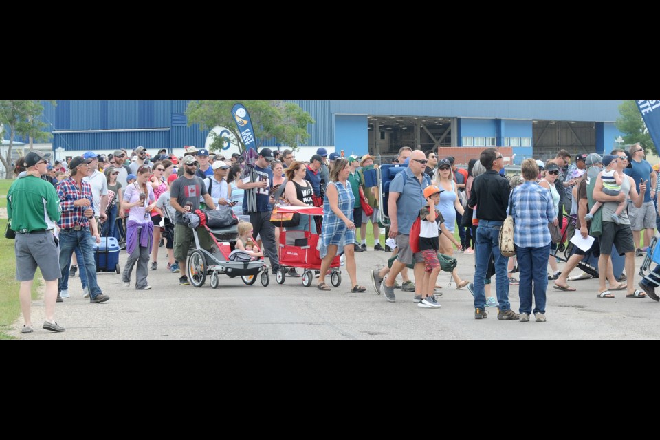 When you have 22,000 people show up for an event, there are going to be long lines to get in, even if they flow through the gates as quickly as they did Saturday morning.