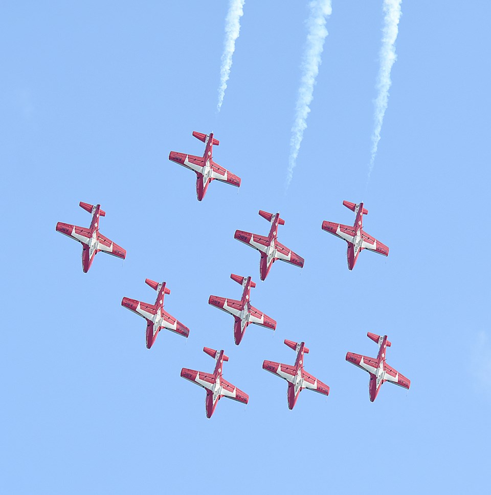 Air show Snowbirds formation
