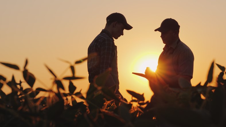 farming and technology tablet getty images