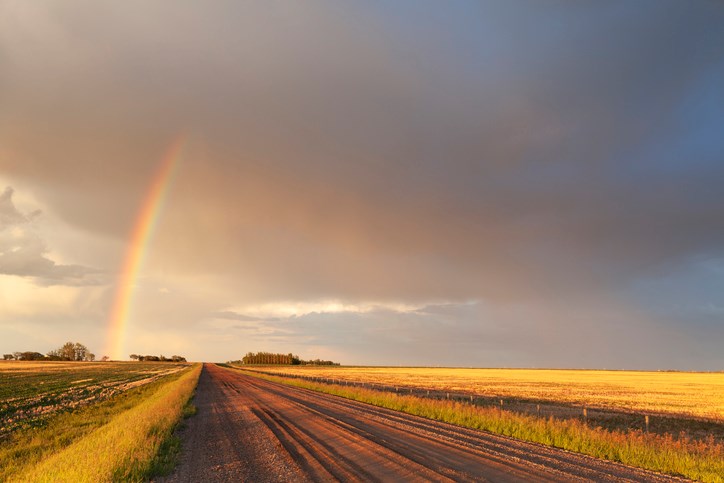 farmland rainbow getty images
