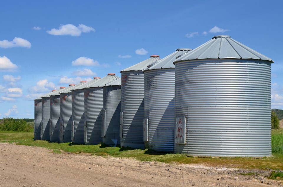 grain bins from shutterstock