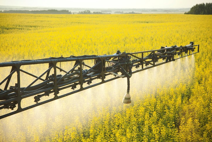 spraying chemicals getty images