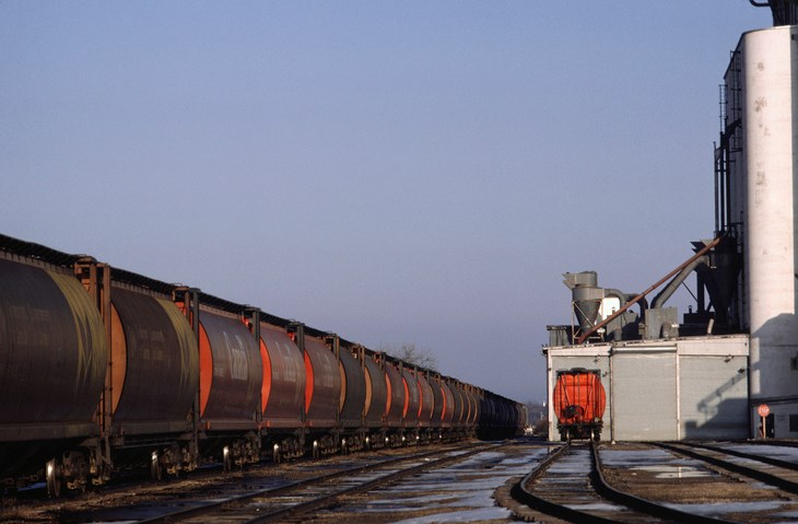 trains at elevator getty images