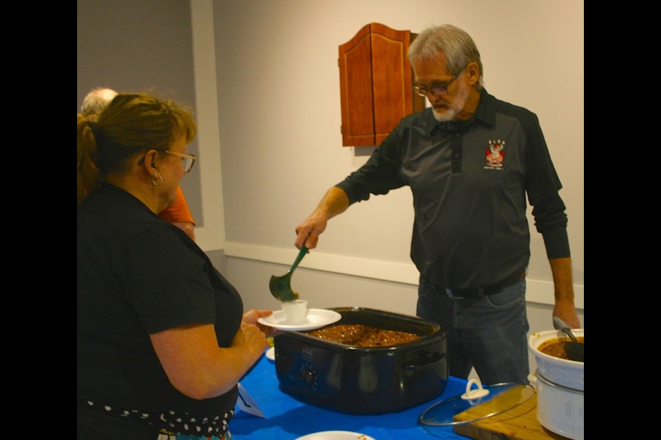 Serving (Joyce Walter photo)