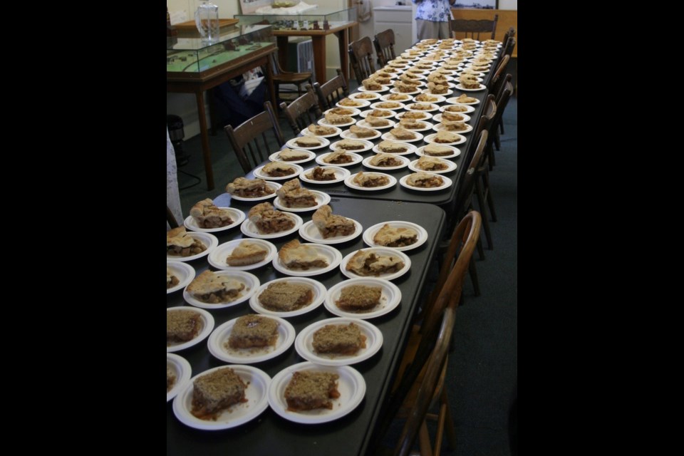 Table of pies