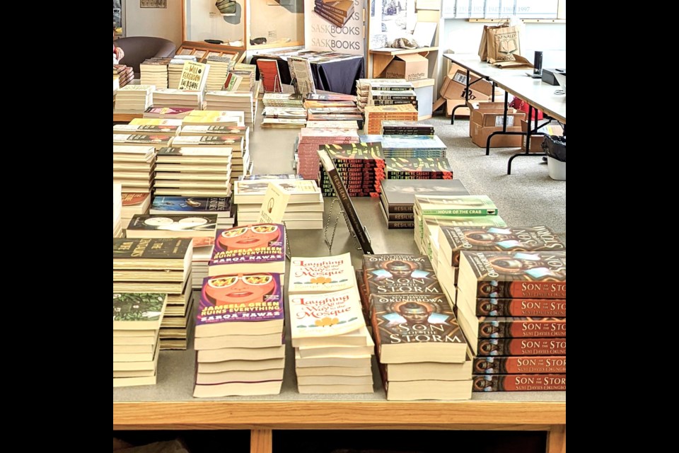 The 2022 Festival of Words bookstore at the Moose Jaw Museum & Art Gallery