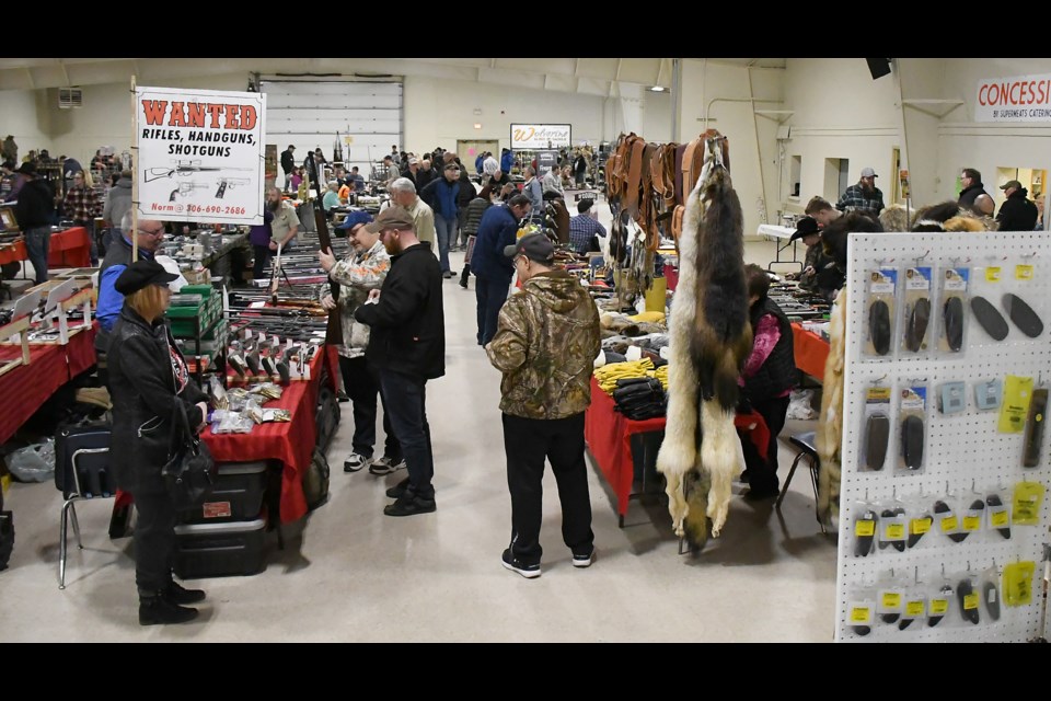 The 2020 SSWA Gun Show hall (photo by Randy Palmer)