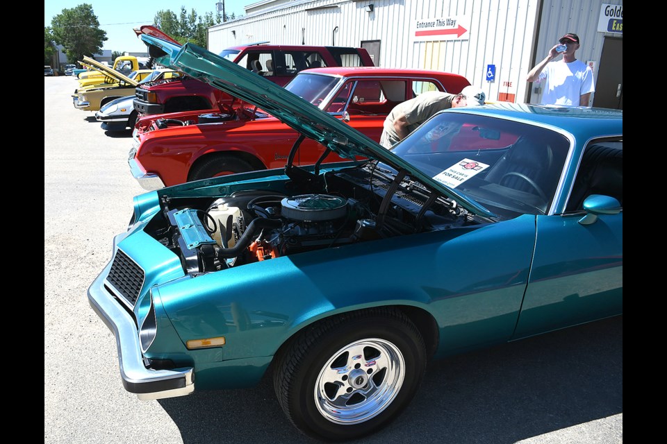 Just some of the vehicles on display at the Highway to Heroes car show.