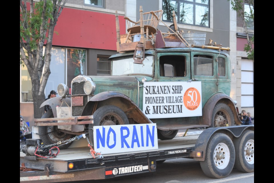 The sign on this Sukanen Museum float says it all. Photo by Jason G. Antonio 