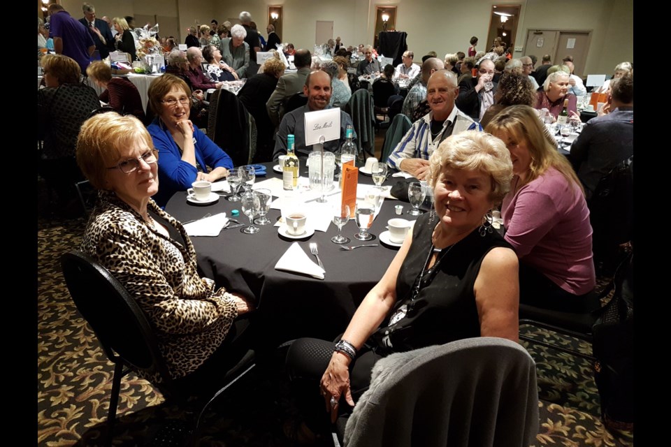 Pictured is PEO member Lea Meili and her table of guests at last year’s event. (supplied)