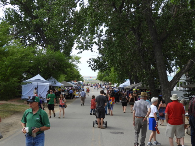 People from all over travel to Mortlach for the annual Saskatoon berry celebration. (photo credit: Bo van Ulsen)