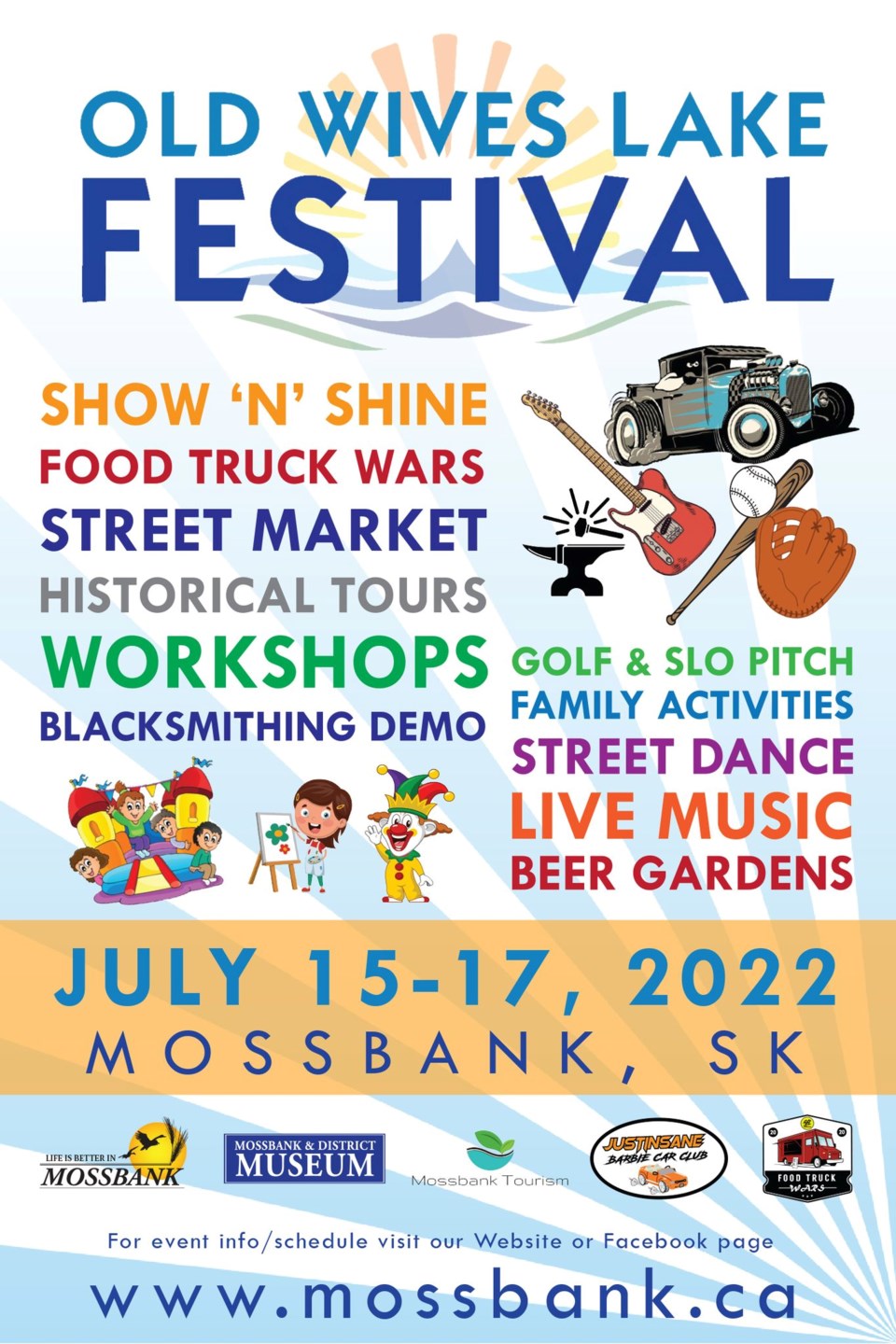 mossbank old wives lake festival 2022 poster