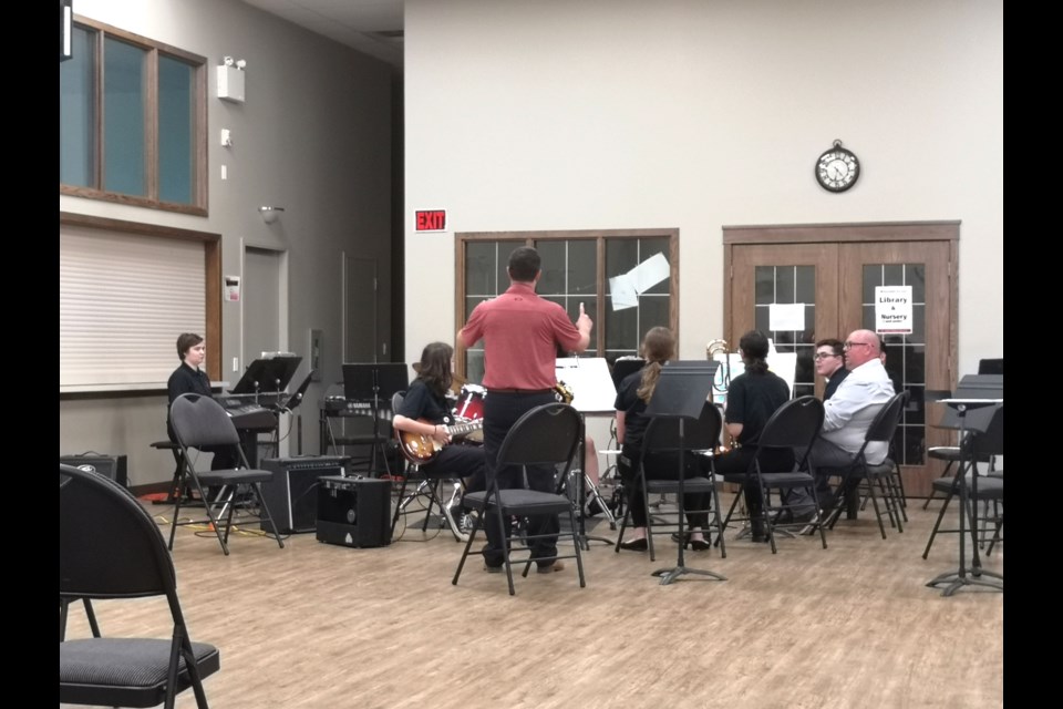 The Vanier Collegiate Institute’s jazz combo band directed by David Selensky receiving helpful feedback from festival adjudicators. The festival is focused on education rather than competition