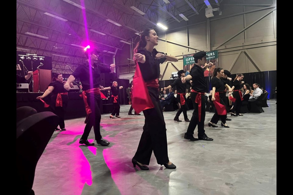 The Daughters of Penelope dance group perform at the second annual Greek Night on May 13, 2023.