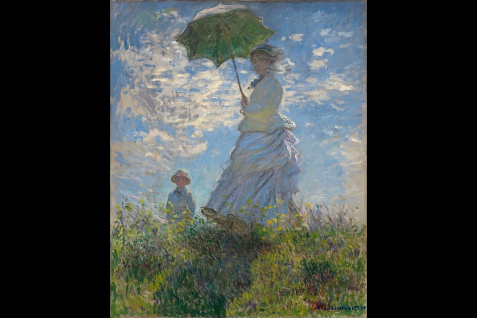 "Woman with a Parasol," by impressionist artist Claude Monet. Photo courtesy Wikicommons