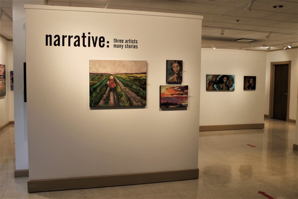 Narrative: Three Artists, Many Stories is available to view at the Moose Jaw Cultural Centre until April 21.