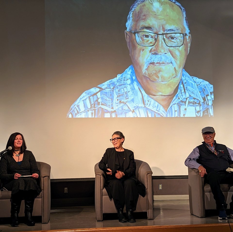 jennifer-mcrorie-carol-wylie-and-eugene-arcand-at-the-opening-panel-for-wylies-exhibition