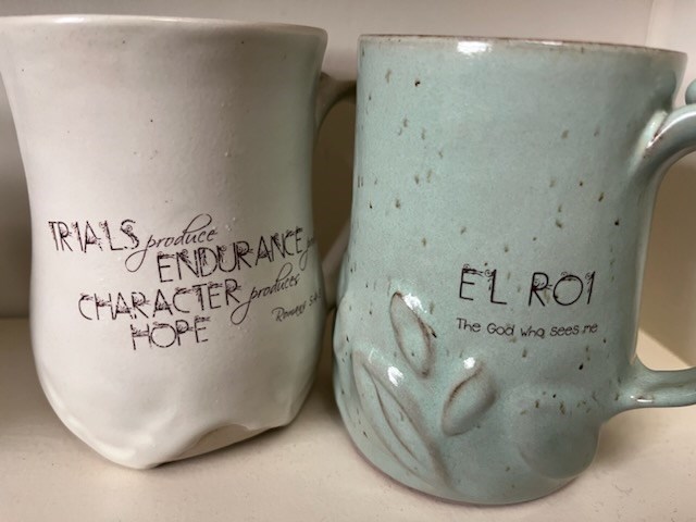 "For the mugs, I will carve the bottoms a bit and (consider) how it feels in the hand. The mug is a very intimate thing – it goes to your lips. You want that experience to be something of peaceful joy,” Barrett contemplated.