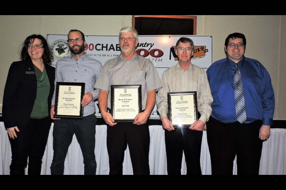 From left to right: Coun. Crystal Froese, Brandon Cochrane, John Trodd, Murray Rimmer, and Scott Hellings. Sasha-Gay Lobban photograph
