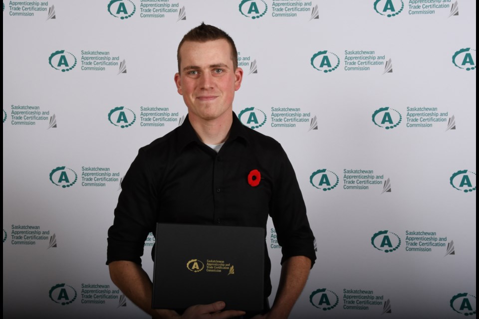 Rodney Eisen, winner of an Outstanding New Journeyperson award from the SATCC, and recipient of one of three Young’s Equipment Inc./Western Equipment Dealers Association scholarships. (supplied)