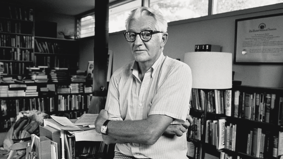 Wallace Stegner, in 1976.Credit...Baron Wolman_Getty Images
