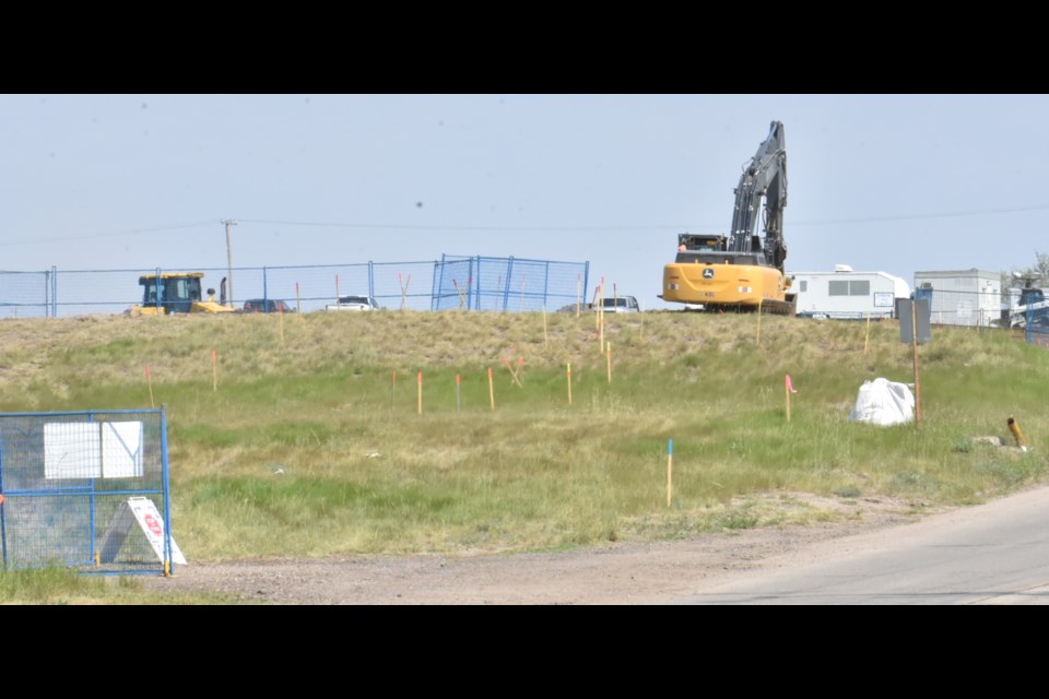 Cenovus Energy is cleaning up a former Husky Energy bulk fuel depot on Ninth Avenue Northeast just north of the railroad tracks. This is the site at the start of remediation. Photo by Jason G. Antonio 