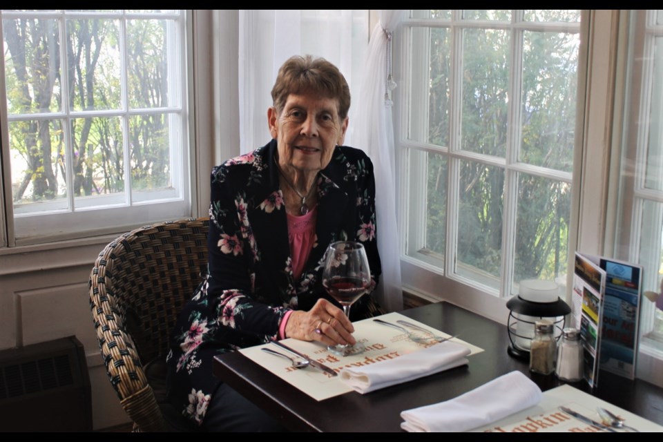 Gladys Pierce is the owner of Hopkins Dining Parlour, and is proud to be celebrating the novelty restaurant’s 40th year in business.