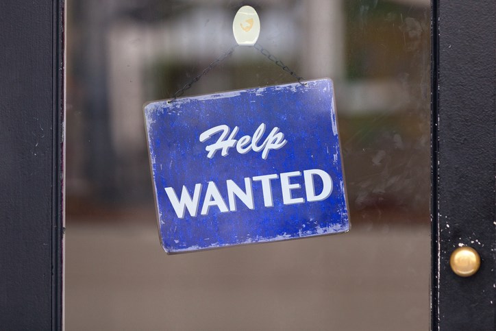 help wanted sign hiring getty images