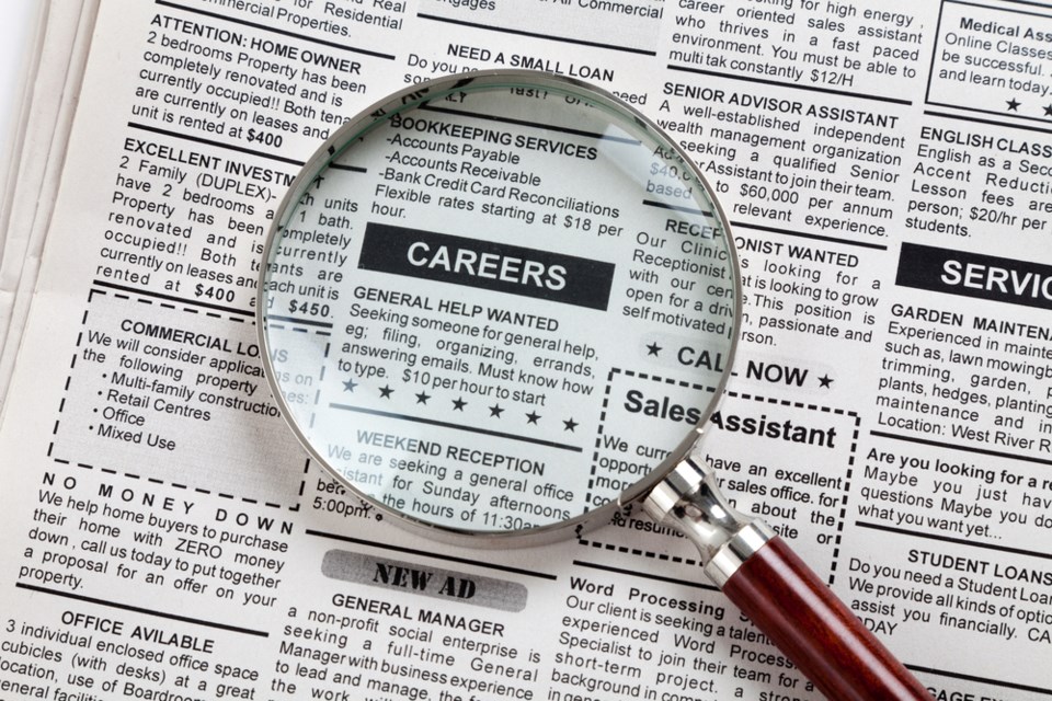 job search classified stock