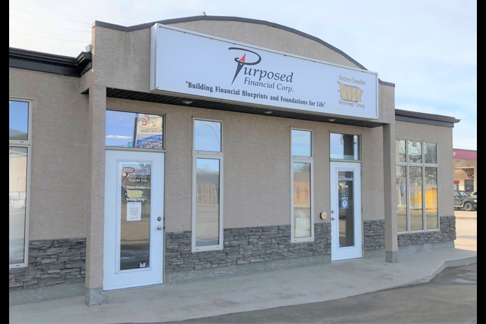 Purposed Financial is located at 81 Athabasca Street West. Photo by Jason G. Antonio