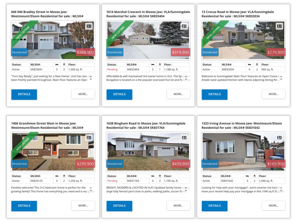 Real estate listings