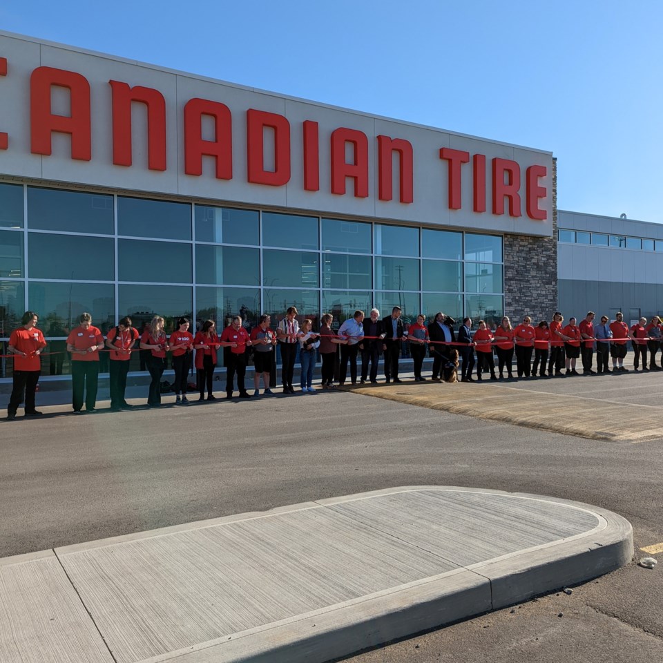 Ribbon cutting at Canadian Tire