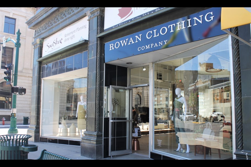 Rowan Clothing Co. has taken over the corner of Fairford Street and Main Street, filling the shoes of previous tenant and clothing boutique Gingerbread Square.