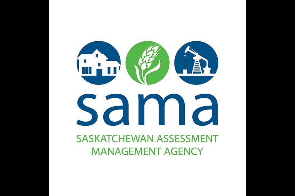 The logo for the Saskatchewan Assessment Management Agency. Photo courtesy SAMA website