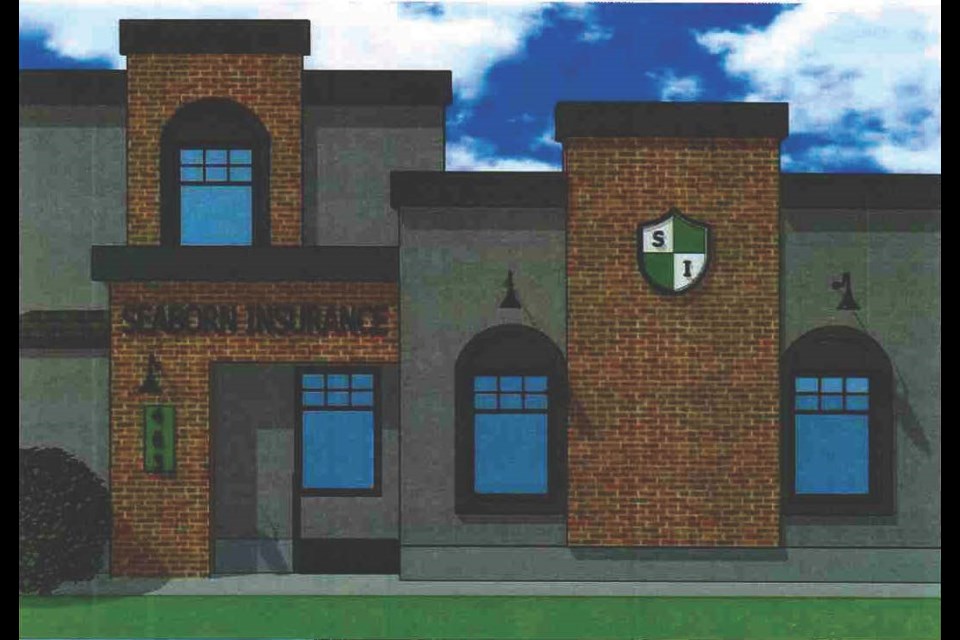 An artist's rendition of what Seaborn Insurance's building will look like after it has been renovated. Photo courtesy City of Moose Jaw