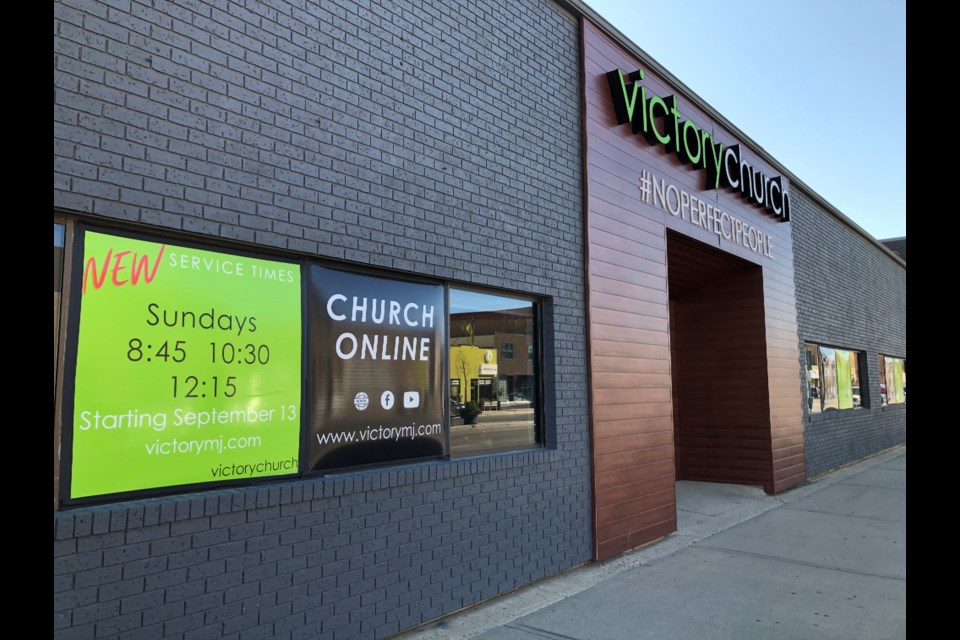 Victory Church on Main Street has added a third service to ensure its growing congregation remains safe during the pandemic. Photo by Jason G. Antonio 