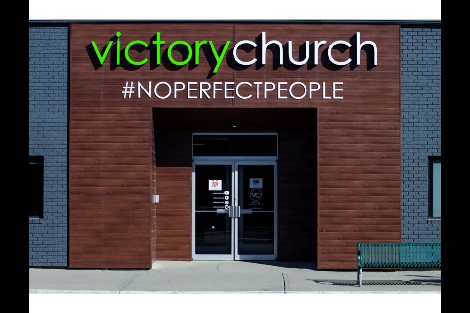 The Main Street entrance to Victory Church. Photo submitted