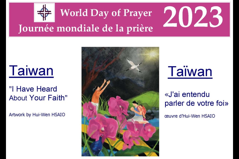 The poster for this year's World Day of Prayer. Photo courtesy WICC