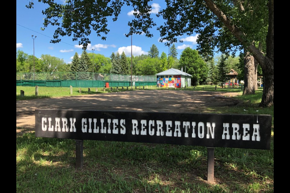 Clark Gillies Park is located behind the Moose Jaw Miller Express baseball diamond, near the intersection of Willow Avenue and Hall Street East. Photo by Jason G. Antonio