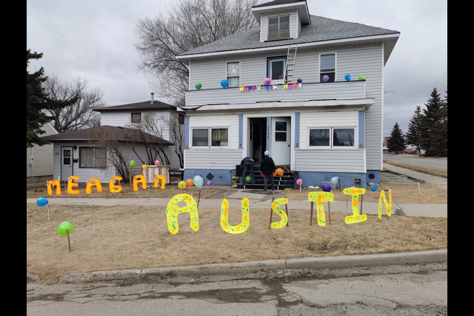 Some homes even went all out when it came to welcoming the Birthday Parade past their house. Facebook photo.