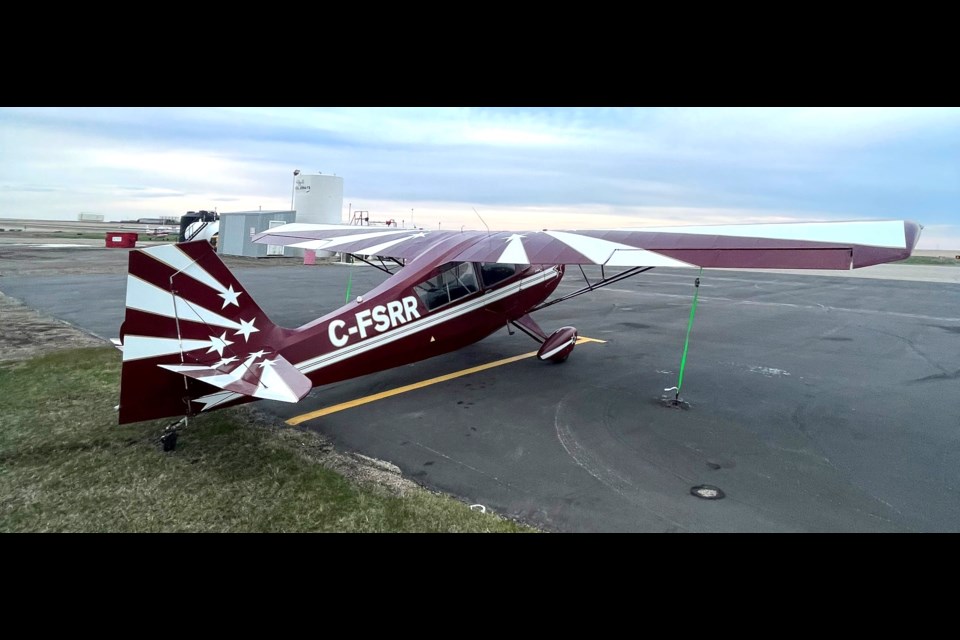 Calgary businessmen Charlie Pastuszka and Josh Fong were forced to divert to the Moose Jaw Municipal Airport on May 5 after their plane experienced major engine trouble. Photo submitted