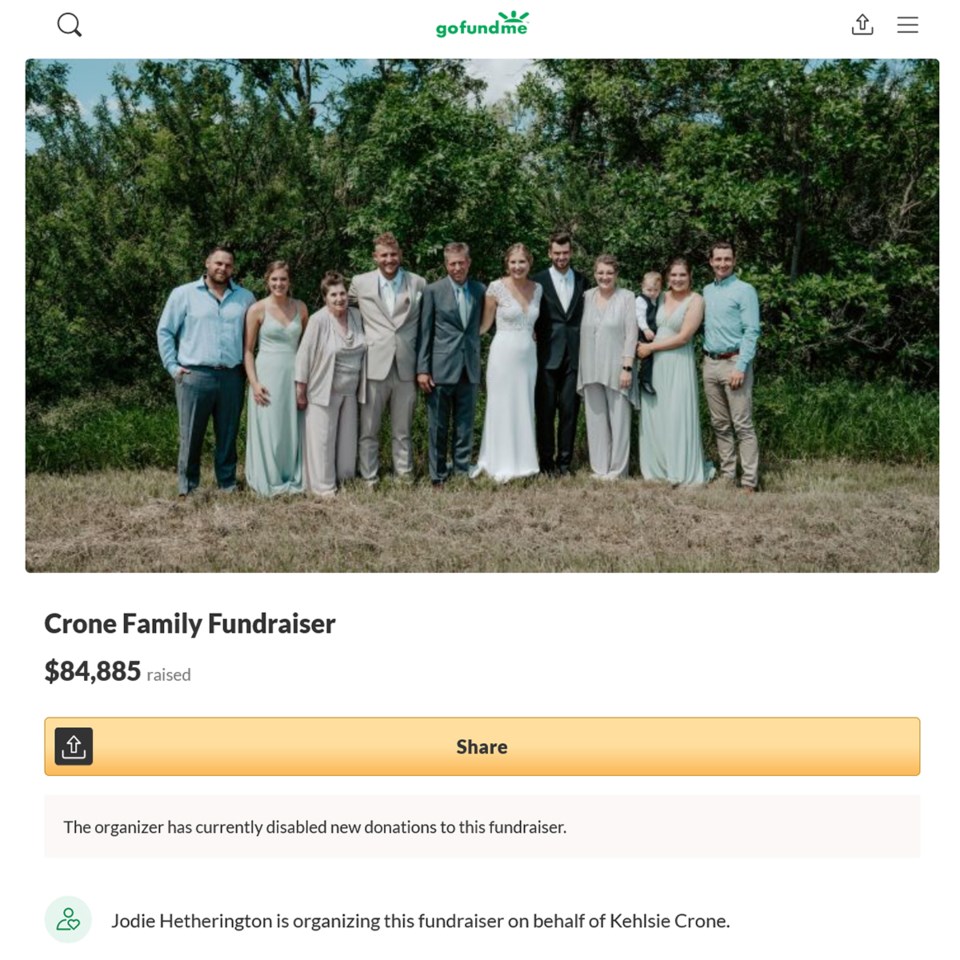 Crone family GoFundMe