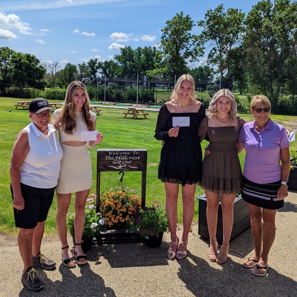 Deb Negraiff, Malea Kletzel, Summer Okerstrom, Mya Viczko, and Cheryl Templeton