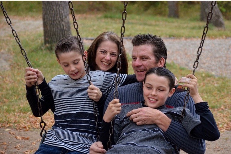 Shauna and Cory Bzdel with sons Ethan and Kaleb. GoFundMe photo.