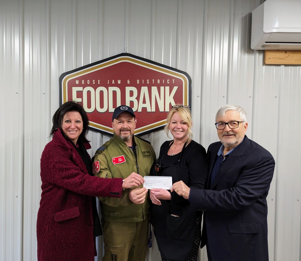 l-r-maryse-carmichael-moose-jaw-city-manager-denis-bandet-commander-of-the-snowbirds-terri-smith-operations-manager