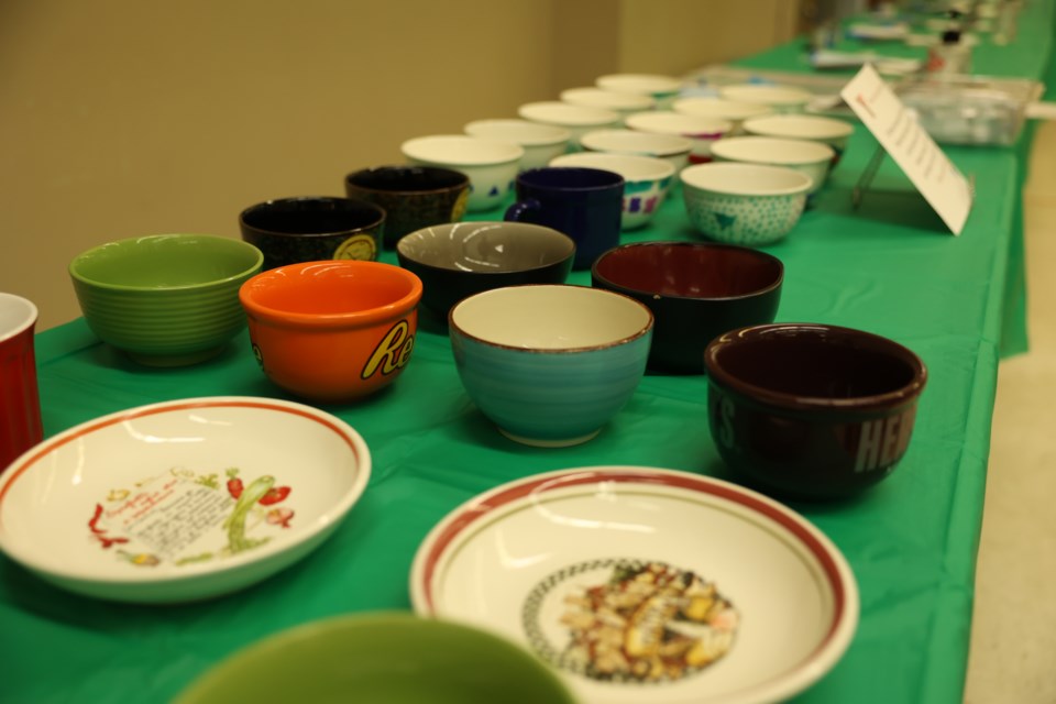 Bowls donated by YMCA and Salvation Army